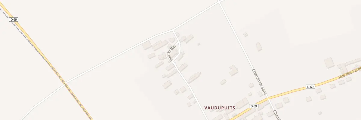 Plan du 6B Vaudupuits à Champlost