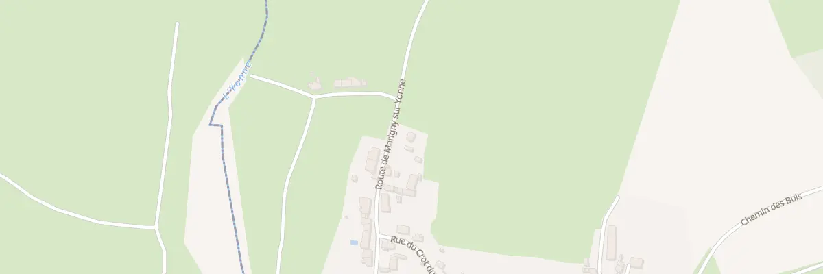 Plan du 40 Rte de Marigny sur Yonne à Chitry-les-Mines
