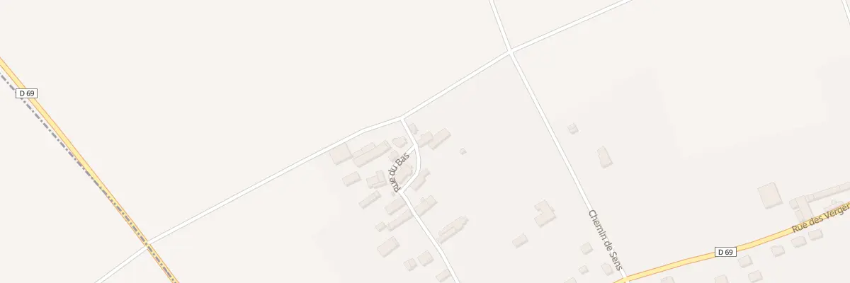 Plan du 10 Rue du Bas Ham Vaudupuits à Champlost