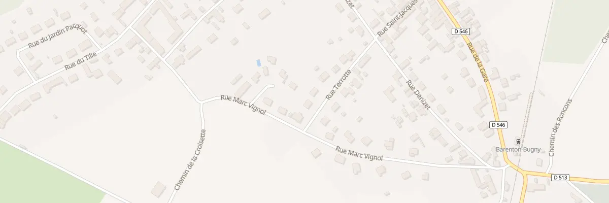 Plan du 14 Rue Terrotte à Barenton-Bugny