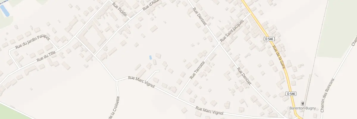 Plan du 10 Rue Terrotte à Barenton-Bugny