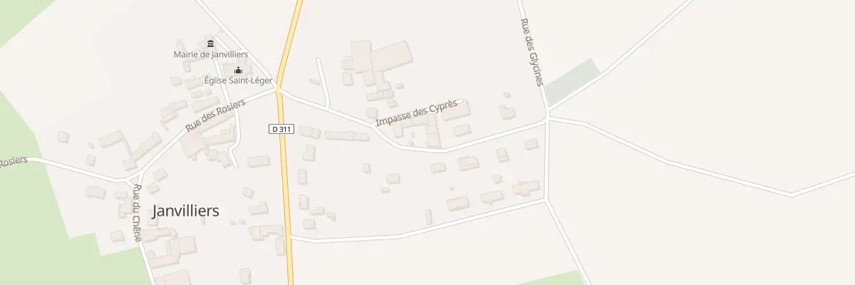 Plan du 7 Rue des Lilas à Janvilliers