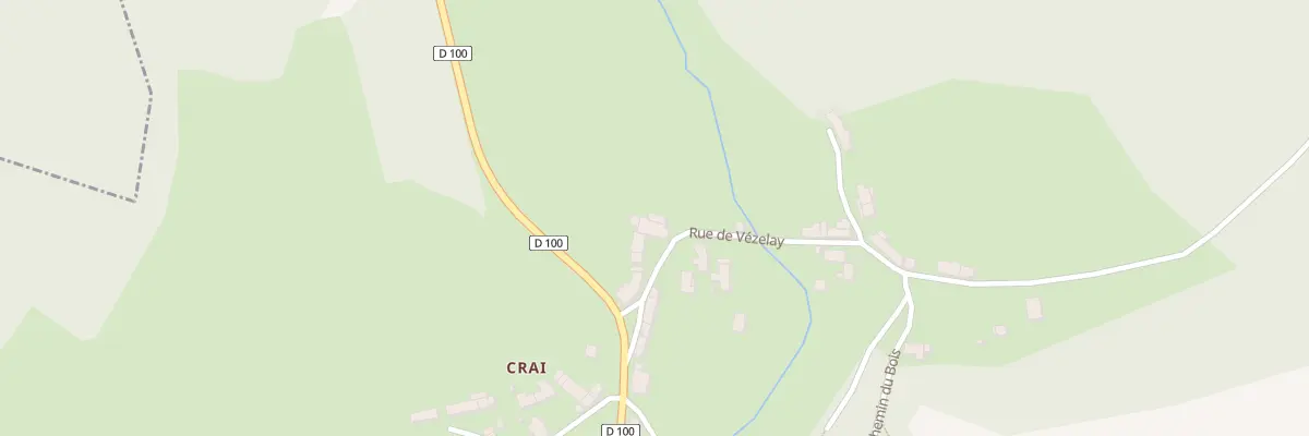 Plan du 7 Vc Ruee de Vezelay à Chamoux