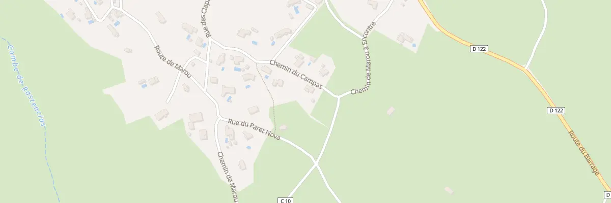 Plan du 5200F La Paret Nova à Causse-de-la-Selle