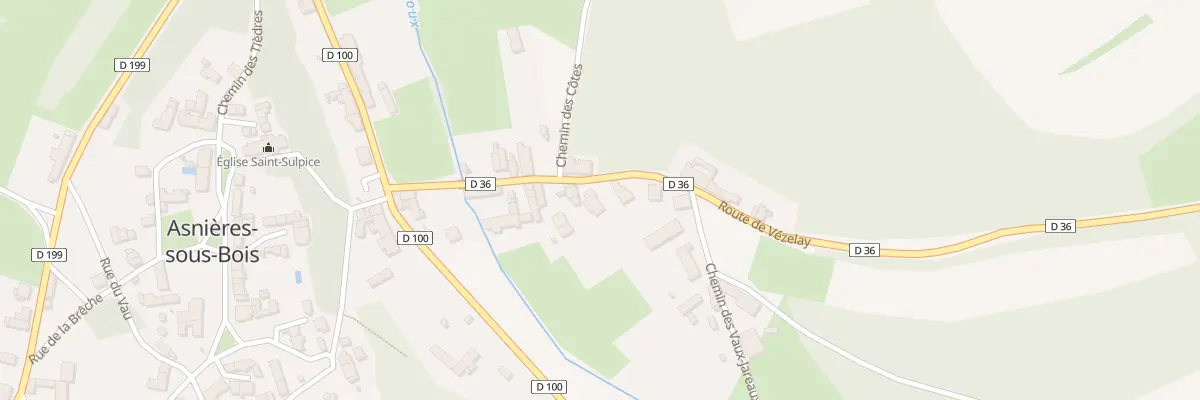 Plan du 24 Rte de Vézelay à Asnières-sous-Bois