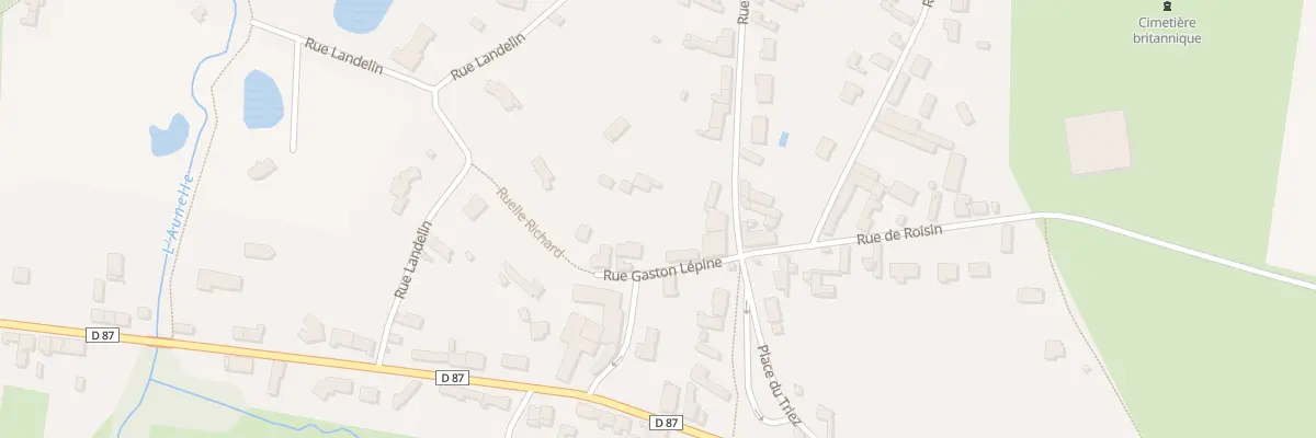 Plan du 2 Rue Gaston Lepine à Sebourg