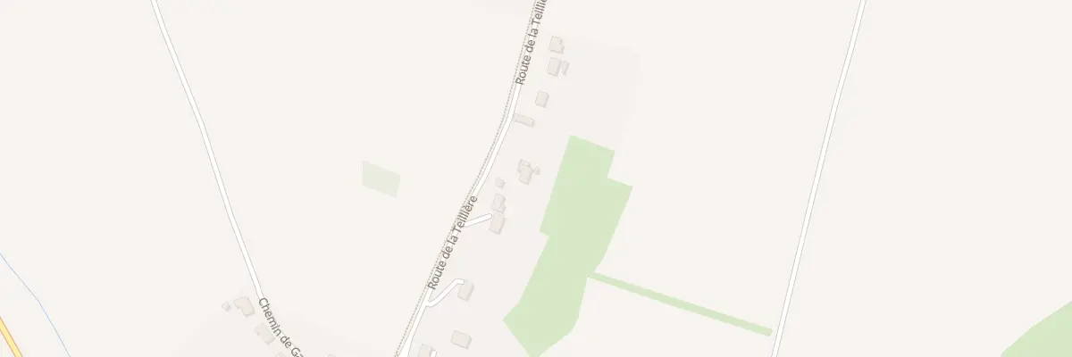 Plan du 22 Rte de la Teilliere à Quenne