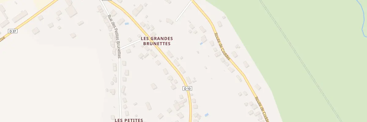 Plan du 13 Rue des Grandes Brunettes à Cercy-la-Tour
