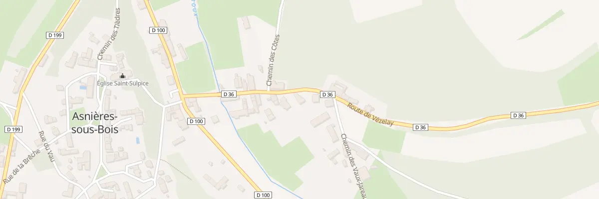 Plan du 26 Rte de Vézelay à Asnières-sous-Bois