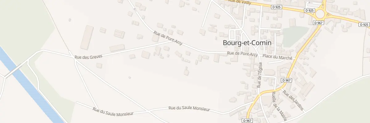 Plan du 8 Rue de Pont Arcy à Bourg-et-Comin