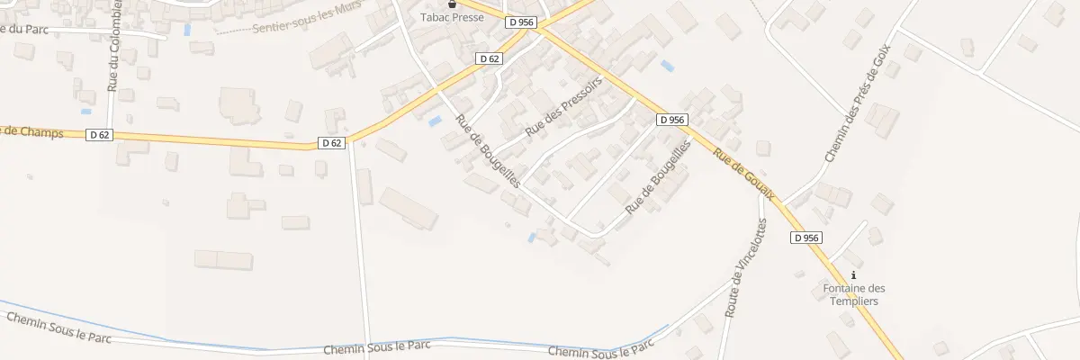 Plan du 9 Rue de Bougeilles à Saint-Bris-le-Vineux