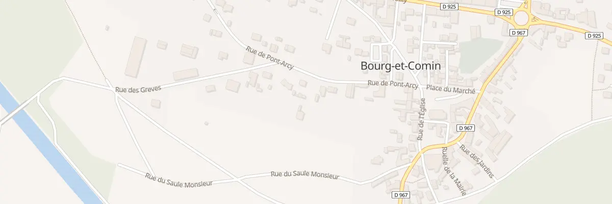 Plan du 6 Rue de Pont Arcy à Bourg-et-Comin