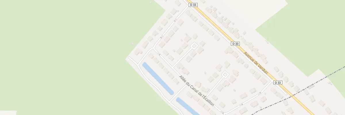 Plan du 52 All du Canal de l’Ecaillon au Quesnoy