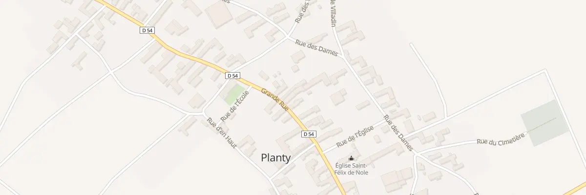 Plan du 26 Gr Grande Rue à Planty