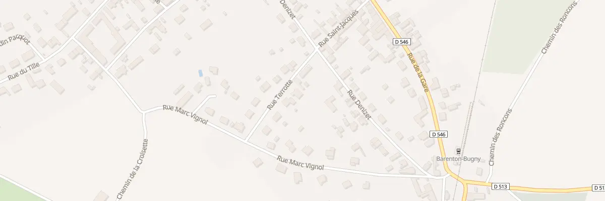 Plan du 5 Rue Terrotte à Barenton-Bugny