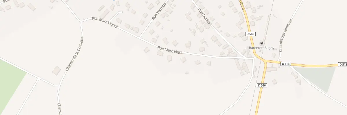 Plan du 7 Rue Marc Vignol à Barenton-Bugny