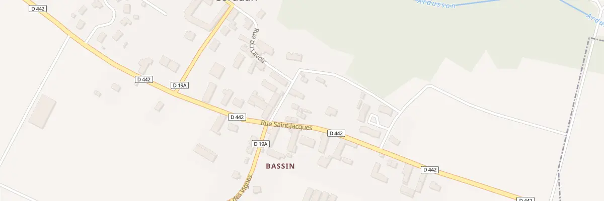 Plan du 13 Rue du Lavoir à La Fosse-Corduan