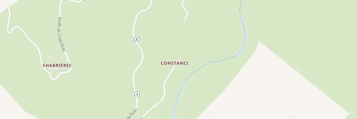 Plan du 5116 Constanci à Bédouès-Cocurès