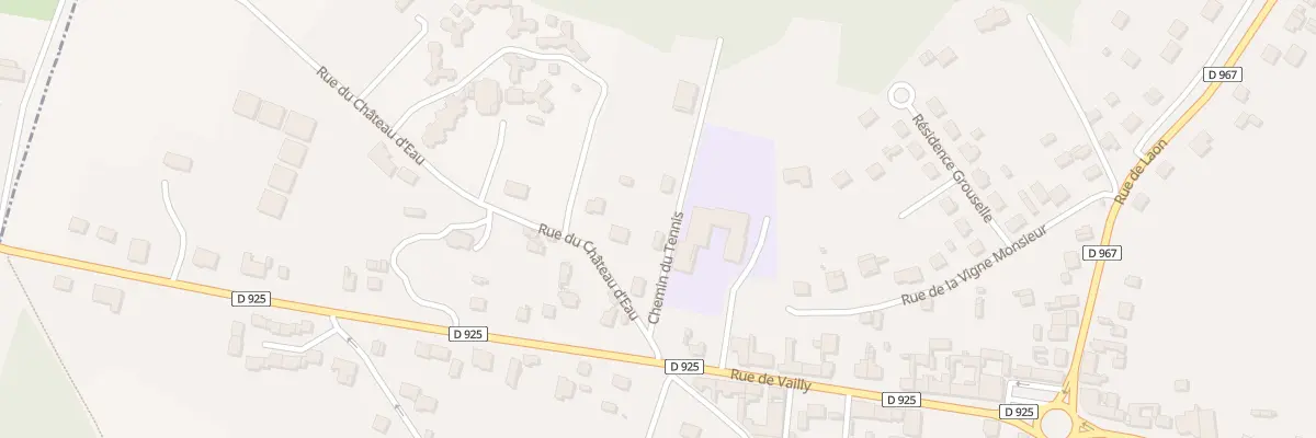 Plan du 1 Rue du Château-d’Eau à Bourg-et-Comin