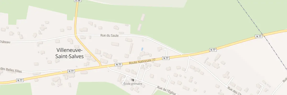 Plan du 17 Rte Nationale 77 à Villeneuve-Saint-Salves