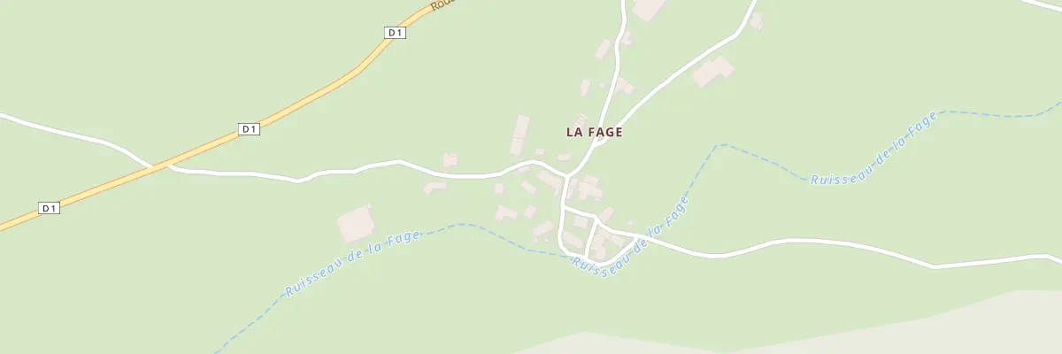 Plan du 42 La Fage à Arzenc-de-Randon