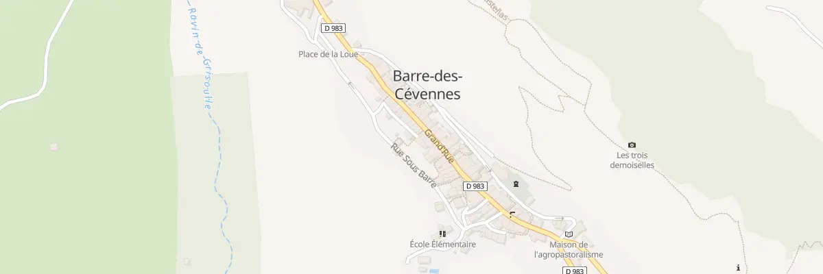 Plan du 5198 Rue du Therond à Barre-des-Cévennes