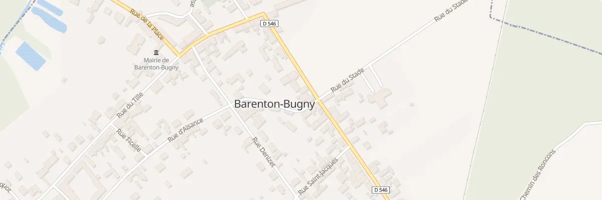 Plan du 16 Rue de la Gare à Barenton-Bugny