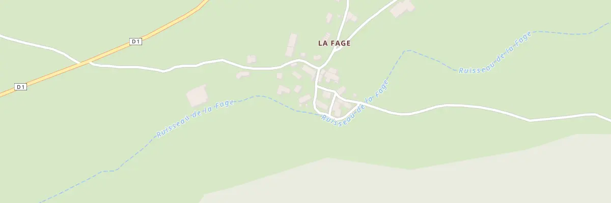 Plan du 5092 La Fage à Arzenc-de-Randon
