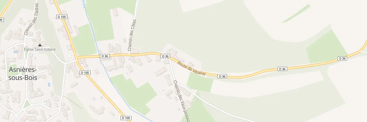 Plan du 15 Rte de Vézelay à Asnières-sous-Bois