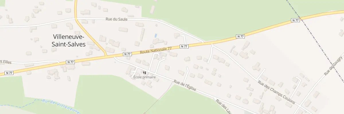 Plan du 18 Rte Nationale 77 à Villeneuve-Saint-Salves