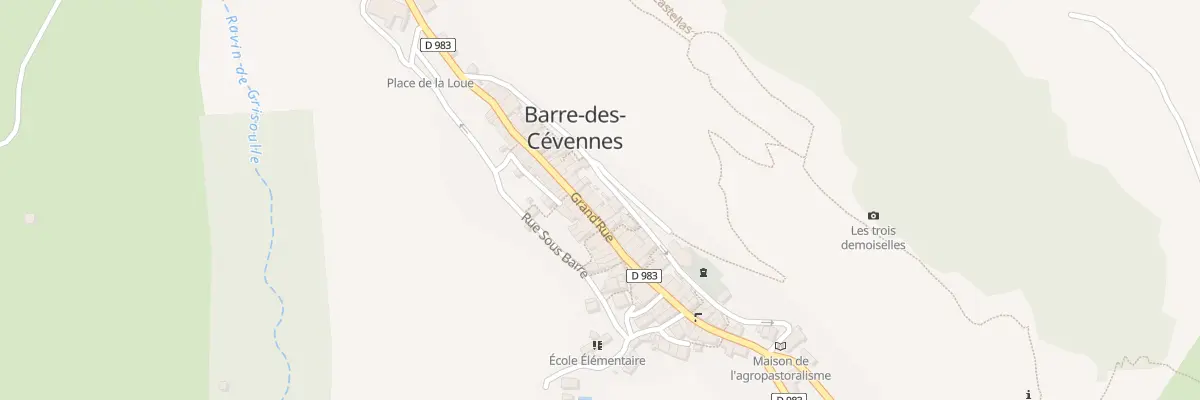 Plan du 44 Grand Rue à Barre-des-Cévennes