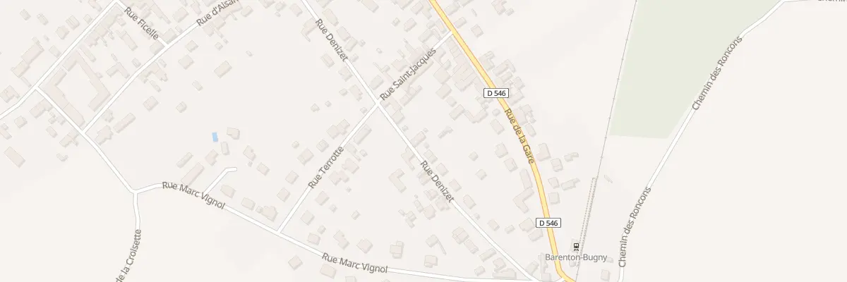 Plan du 23 Rue Denizet à Barenton-Bugny