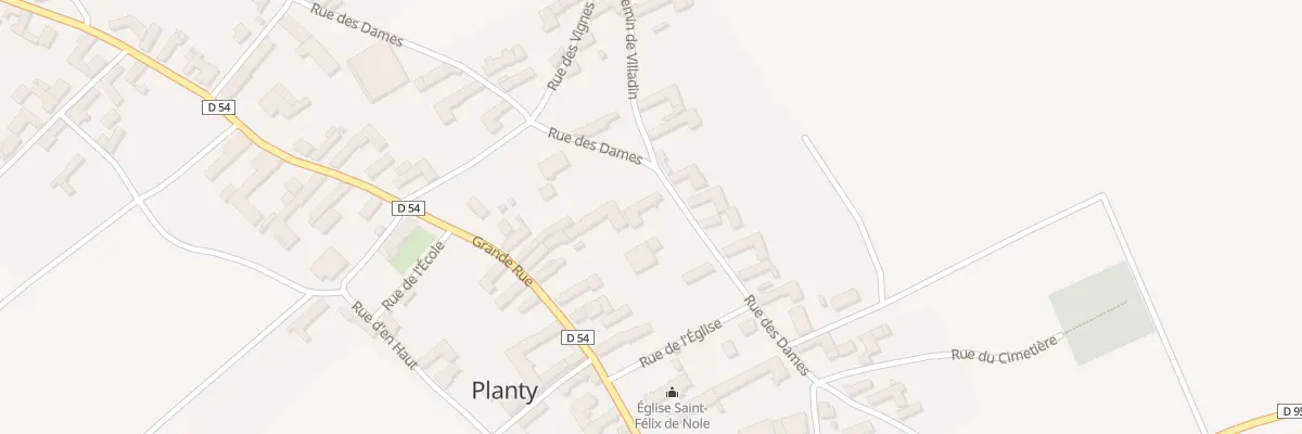 Plan du 62 Le Village à Planty