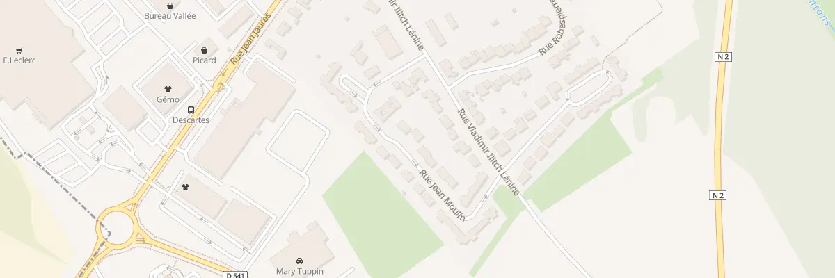 Plan du 12 Rue Jean Moulin à Chambry