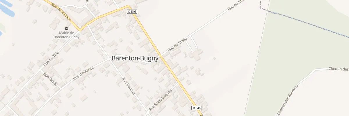 Plan du 10 Rue du Stade à Barenton-Bugny