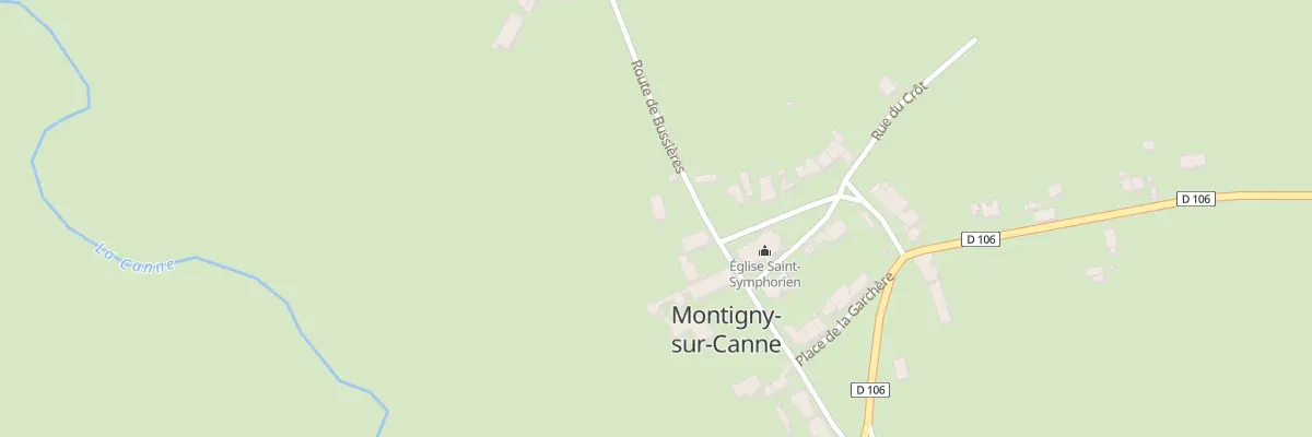 Plan du 123 Le Bourg à Montigny-sur-Canne