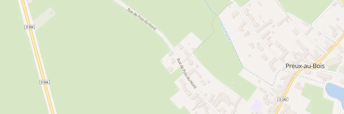 Plan du 19 Rue de Poix à Preux-au-Bois