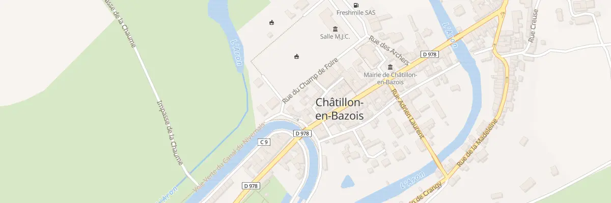 Plan du 5 Rue du Chp de Foire à Châtillon-en-Bazois