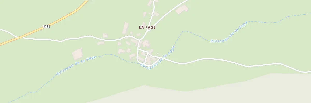 Plan du 19 La Fage à Arzenc-de-Randon