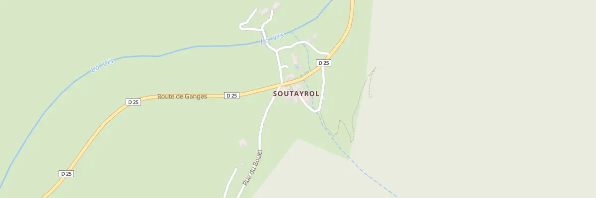 Plan du 5077F Souteyrols à Gorniès