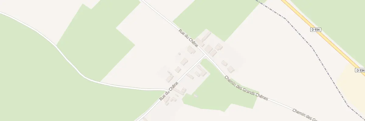 Plan du 75 Rue du Chene à Fontaine-au-Bois