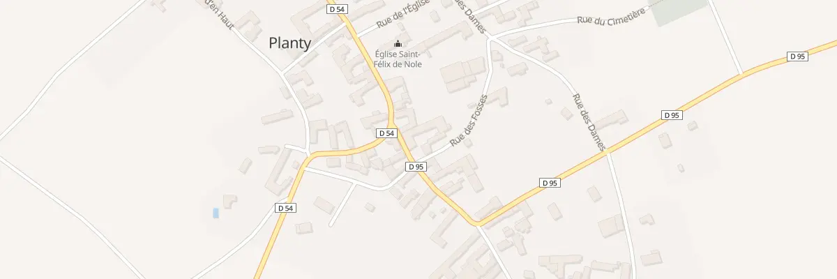 Plan du 1 Rue Bailly à Planty