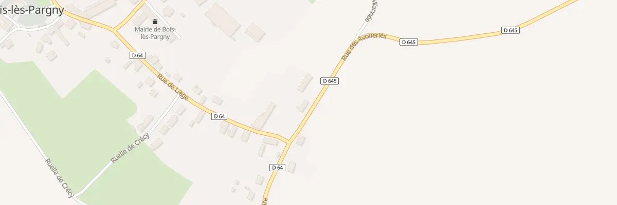 Plan du 1 Rue des Avoueries à Bois-lès-Pargny