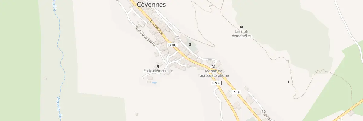Plan du 1 Rue de l’École à Barre-des-Cévennes