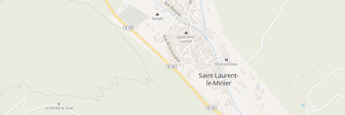 Plan du 14 Rue de la Fontaine à Saint-Laurent-le-Minier