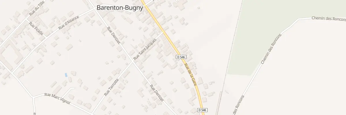 Plan du 28 Rue de la Gare à Barenton-Bugny
