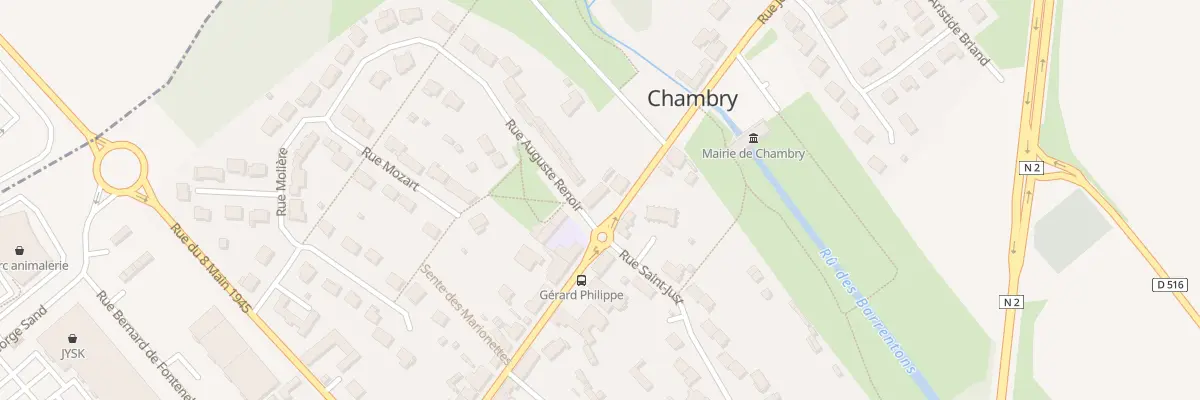 Plan du 32 Rue Jean Jaurès à Chambry