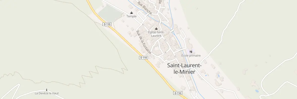 Plan du 15 Rue de la Fontaine à Saint-Laurent-le-Minier
