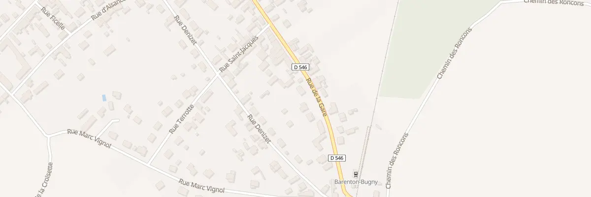 Plan du 34 Rue de la Gare à Barenton-Bugny