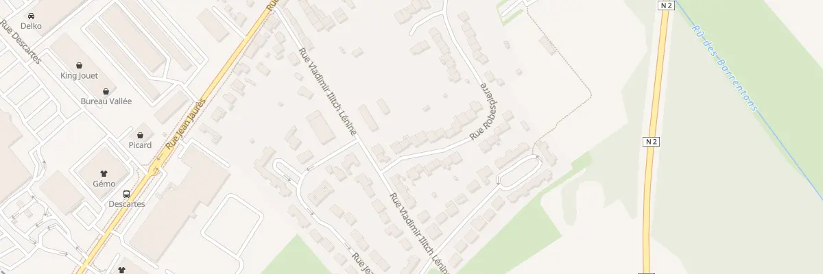 Plan du 6 Rue Robespierre à Chambry